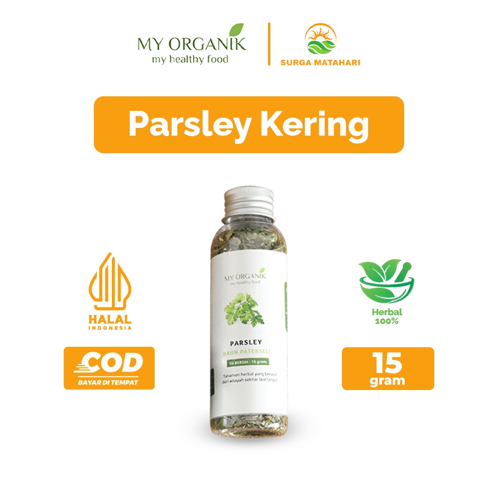 

My Organik Daun Parsley Kering 100% Murni Dried Parsley Flakes Premium Quality Bumbu Dapur
