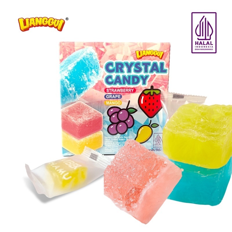 

Lianggui Crystal Candy 96gr | Permen Buah | Jelly | Snack Halal