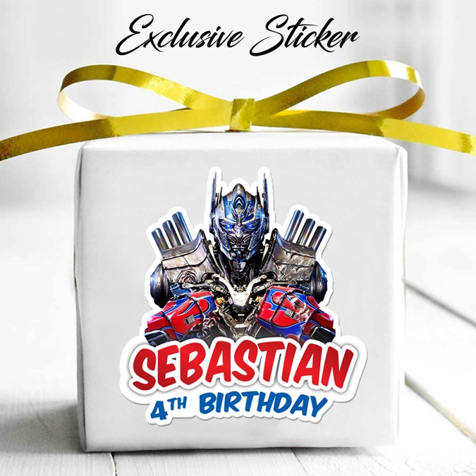 

50 STIKER / STICKER TRANSFORMERS 2-2 UTK BAG / BENTO / SOUVENIR ULTAH ULANG TAHUN