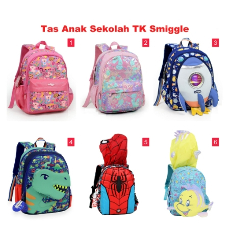 SMIGGLE/Tas ransel smiggle tk/tas ransel anak tk/tas karakter/tas ransel smiggle/smiggle back pack/t