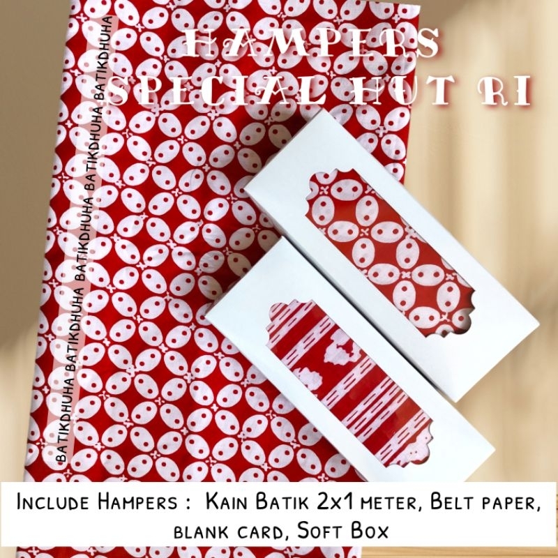 Hampers box Sovenir Kantor / Sovenir kain batik / Hampers Kain Batik