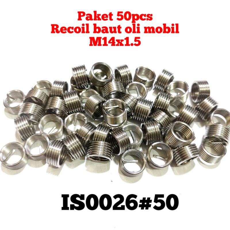 50pcs recoil baut oli m14x1.5 1D recoil baut oli baut 19 cocok untuk baut oli mobil std mini car