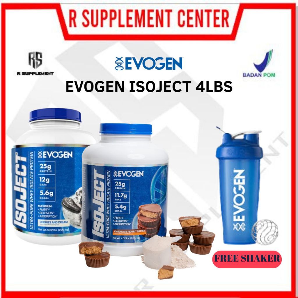 EVOGEN ISOJECT 4lbs Whey Protein Isolate Evogen Susu Fitness Isoject 55Serv