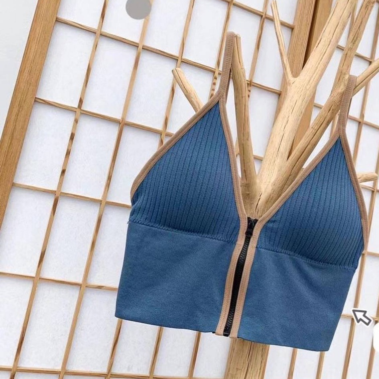 Yole - Bra Sport Wanita Model Resleting Tank Top Korea Bra Wanita Bra Sexy MALL SHOPPING bra54