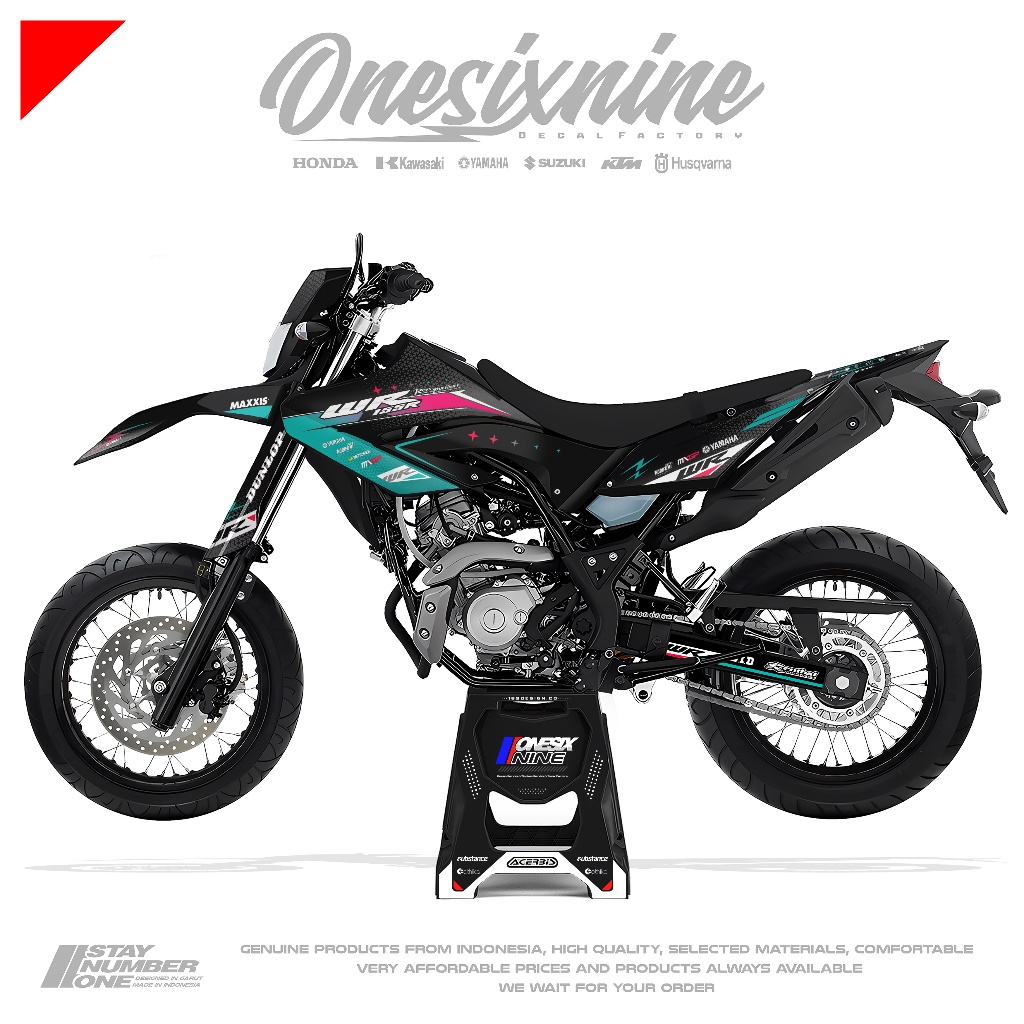 Decal Yamaha Wr 155 Design Custom - Decal Yamaha wr 155 Superglossy Premium Tebal