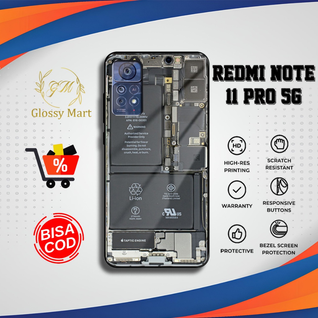 Case Redmi Note 11 Pro 5G Terbaru - Redmi Note 11 Pro 5G - Motif Mesin hp - Bahan Hardcase Softcase 