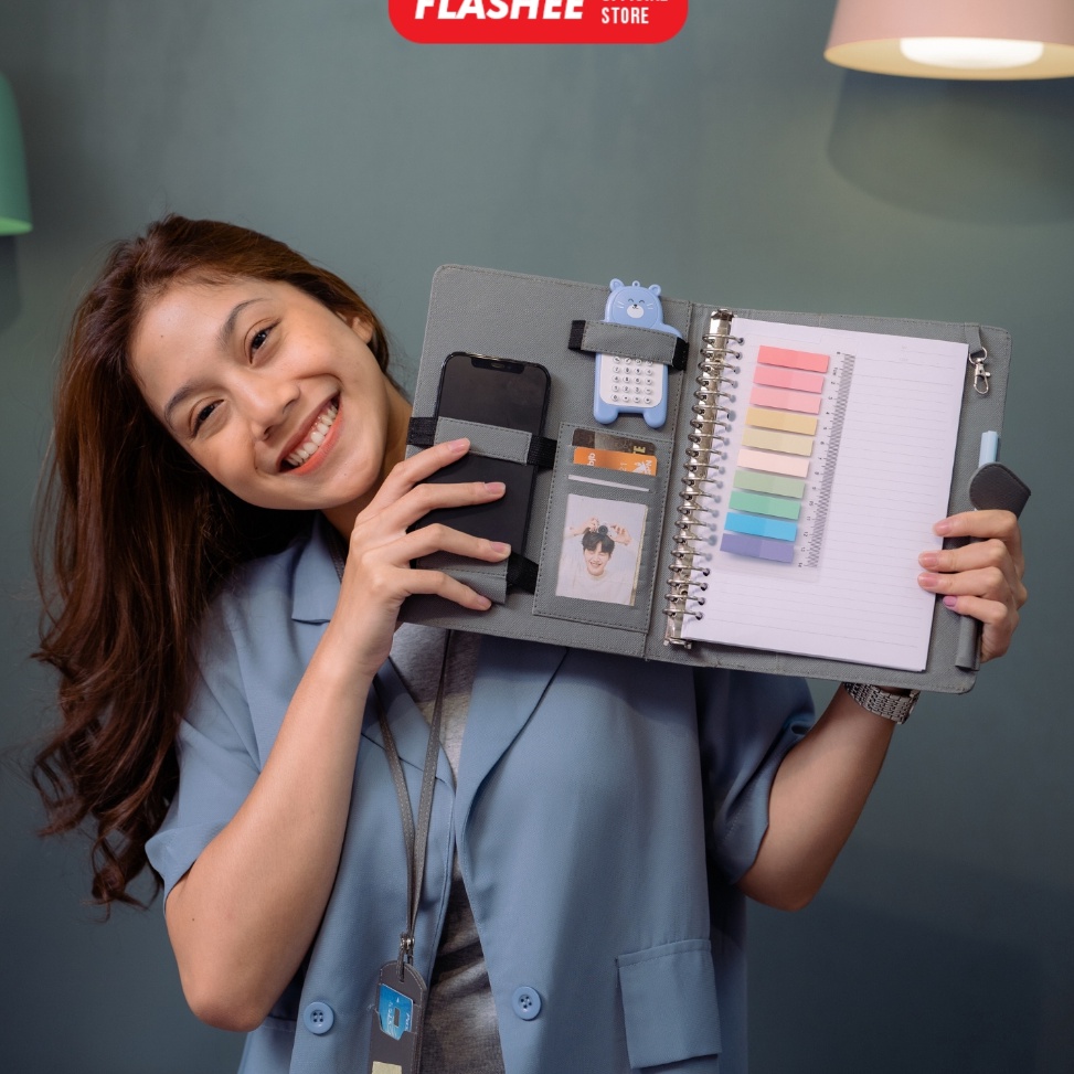 

Flashee Binder Polos A5 2 Ring Antimainstream Ozzie Binder Eksklusif A5 2 Ring Multifungsi 7 Warna KODE B8D3