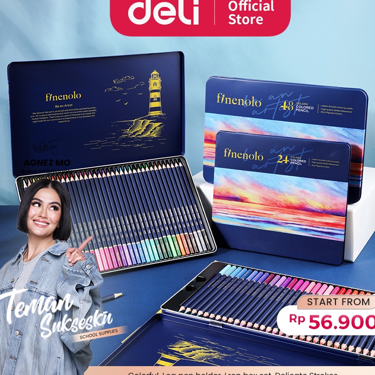 

Deli Colored Pencil Pensil Warna 24 36 48 72 Warna Lebih Panjang Teknologi Hybrid EC122 KODE T2J4