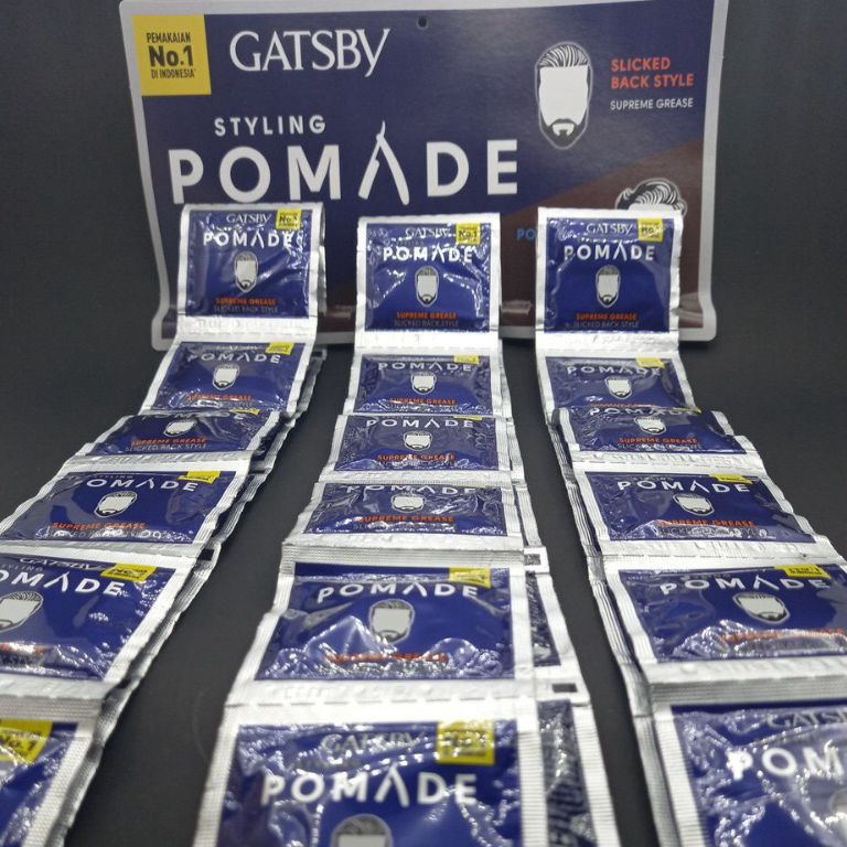 KODE Q14F Minyak Rambut PriaGATSBY Styling Pomade SachetMinyak Rambut Pria MurahGatsby Rambut