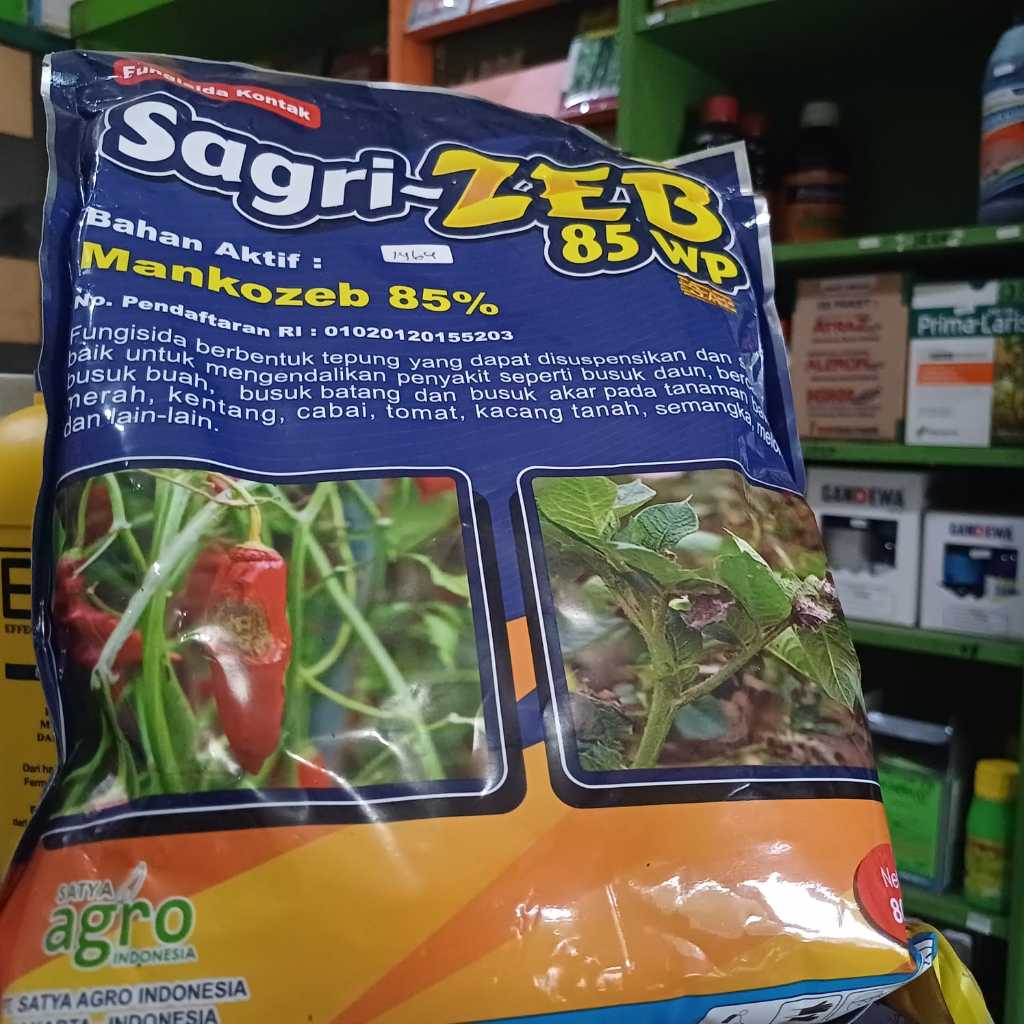 Fungisida SAGRI ZEB 85 WP BIRU 800 Gram