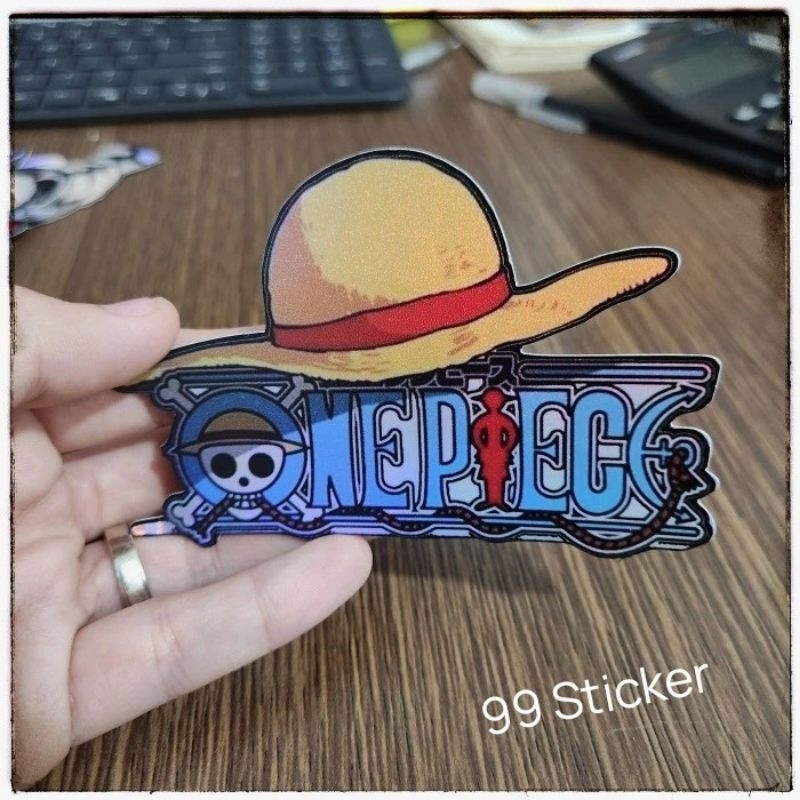 

sticker anime one piece topi