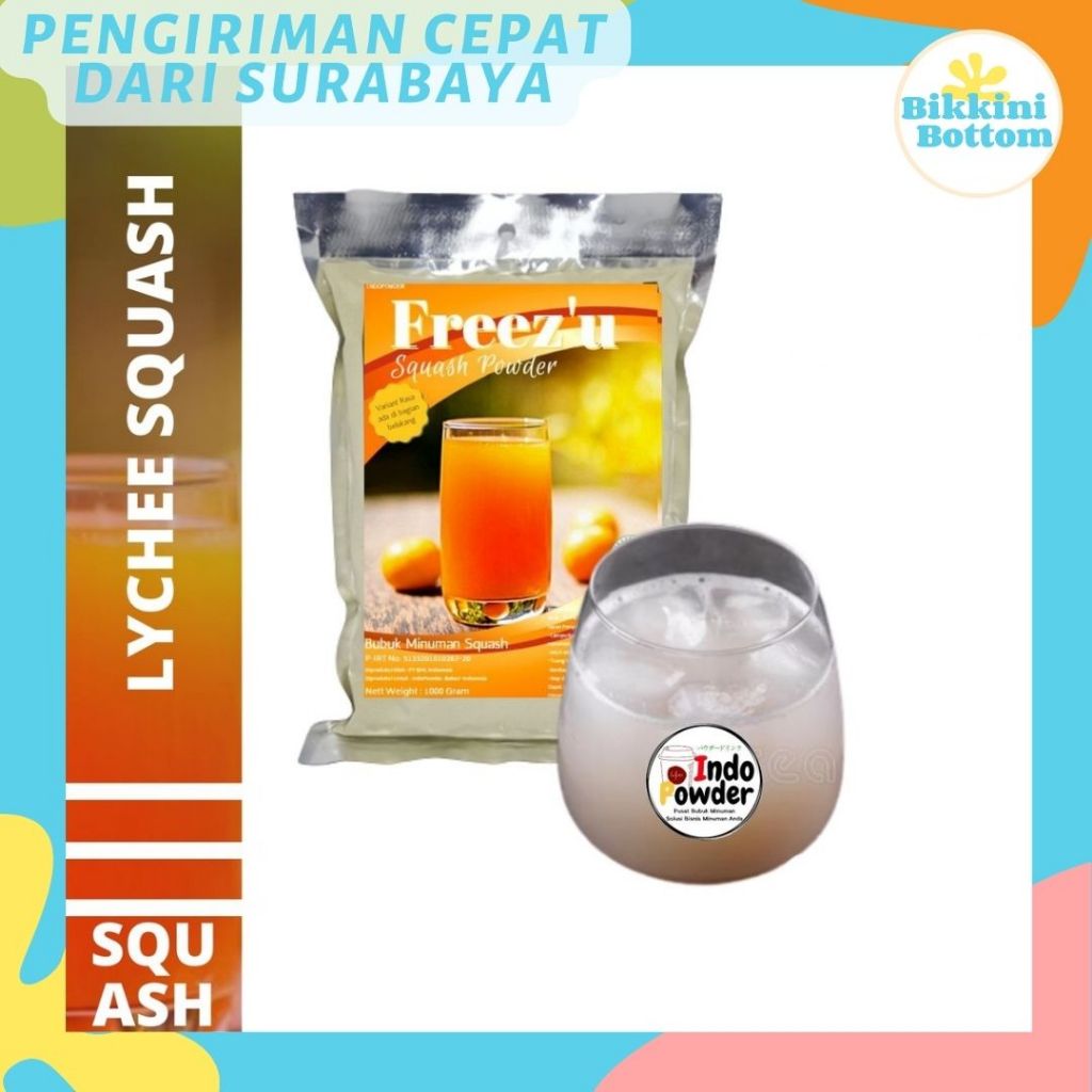 

Bubuk Minuman LYCHEE 1KG SQUASH / Powder LECI 1KG / Bubuk LYCHEE INDOPOWDER FREEZU SQUASH