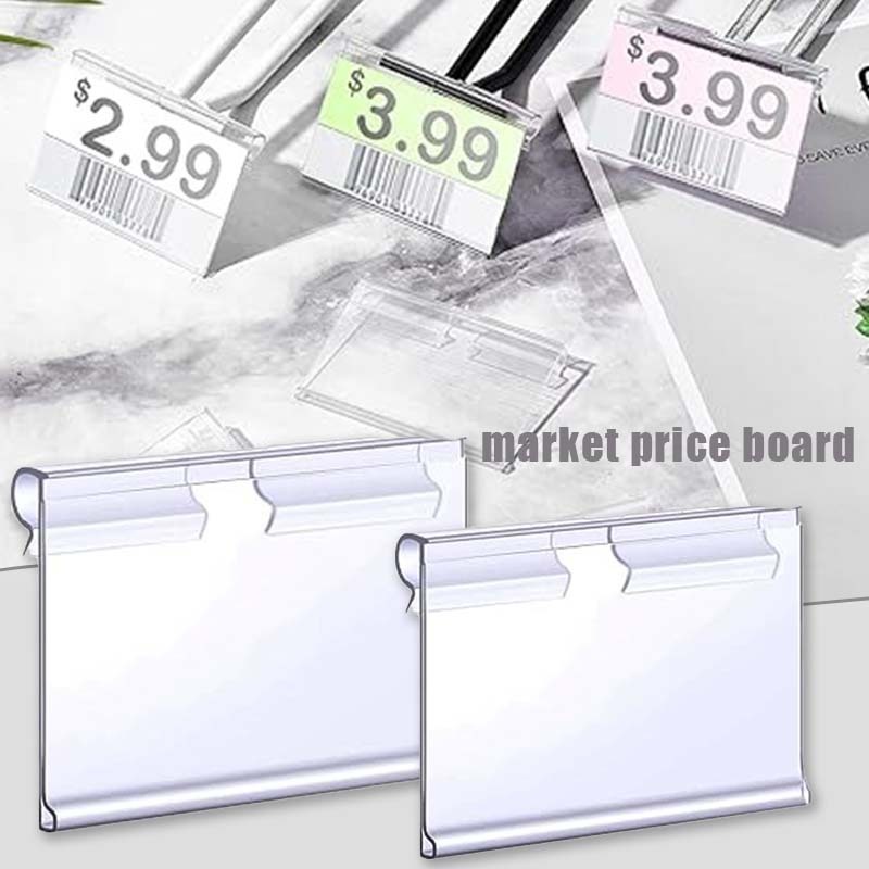 

30pcs Label Harga Mika Akrilik Price Tag Holder Akrilik Label Harga Transparent Price Tag Label Holder