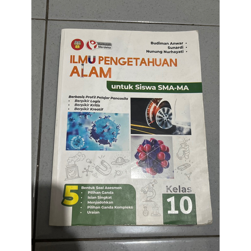 Buku Cetak IPA Kelas 10 SMA Kurikulum merdeka