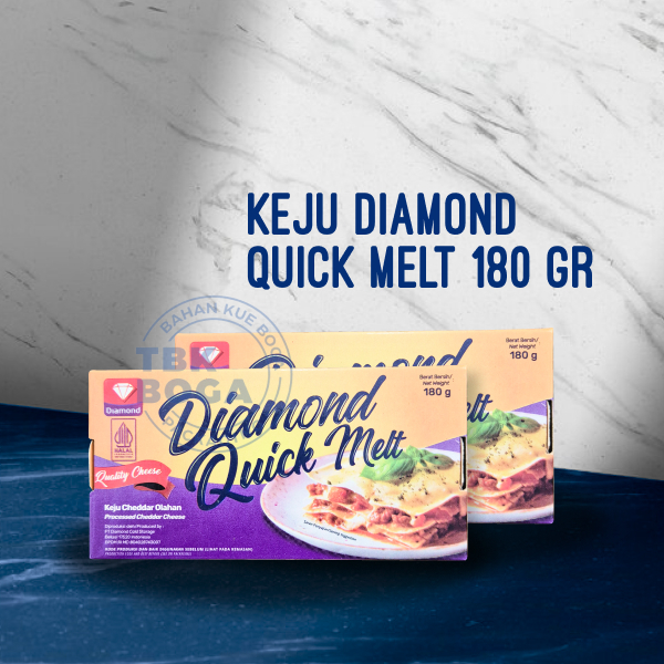 

Diamond Quick Melt ( 180 gr ) Keju Cheddar Chedar Cheese Olahan Lembut