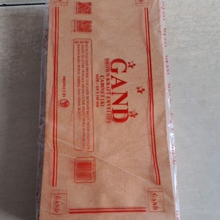 

HJ6 Amplop Coklat Kabinet 1L