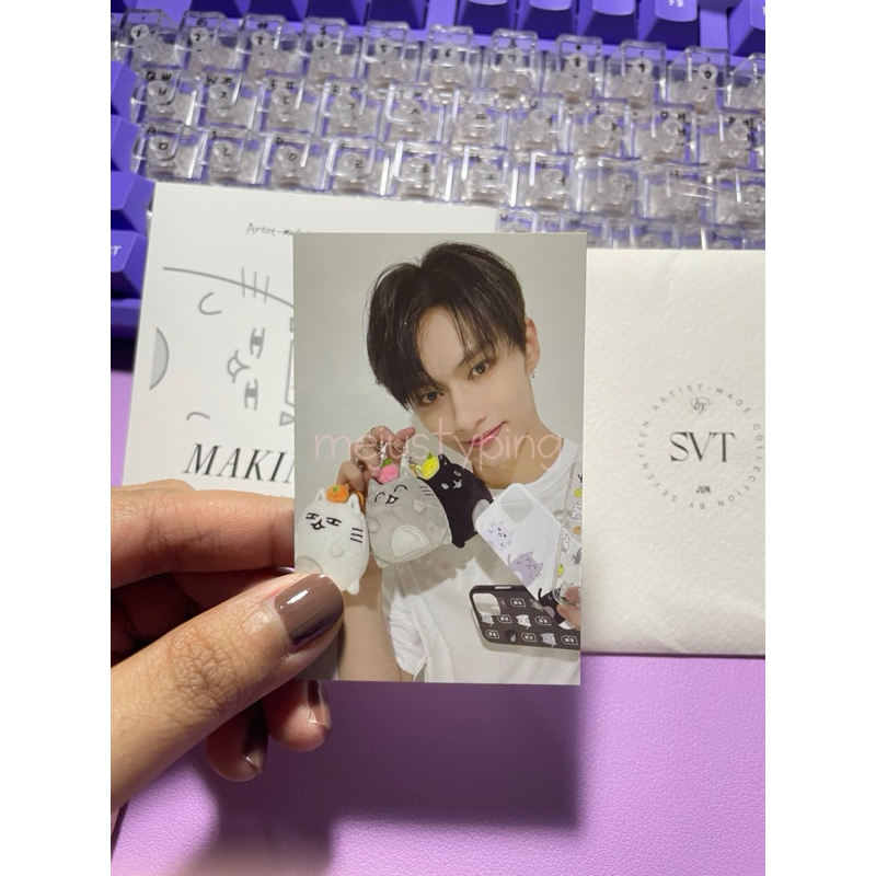 PHOTOCARD + MAKING LOG JUN SEVENTEEN ARTIST MADE COLLECTION