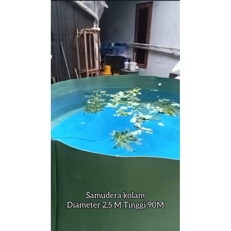 kolam bulat tanpa rangka D2,5M T90CM
