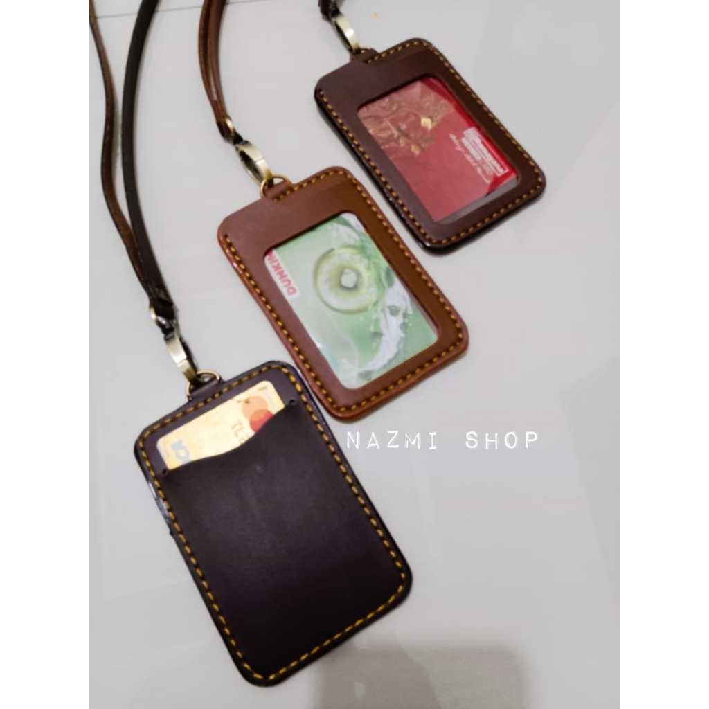 

Name Tag ID Card Holder Kulit Lanyard Harga Terjangkau Berkualitas