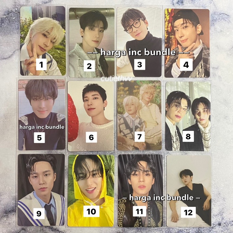 [SALE] PC OFFICIAL SEVENTEEN WONWOO MINGYU JOSHUA THIS MAN JXW PVC YMMD ALWAYS YOURS SG24 CARATLAND 