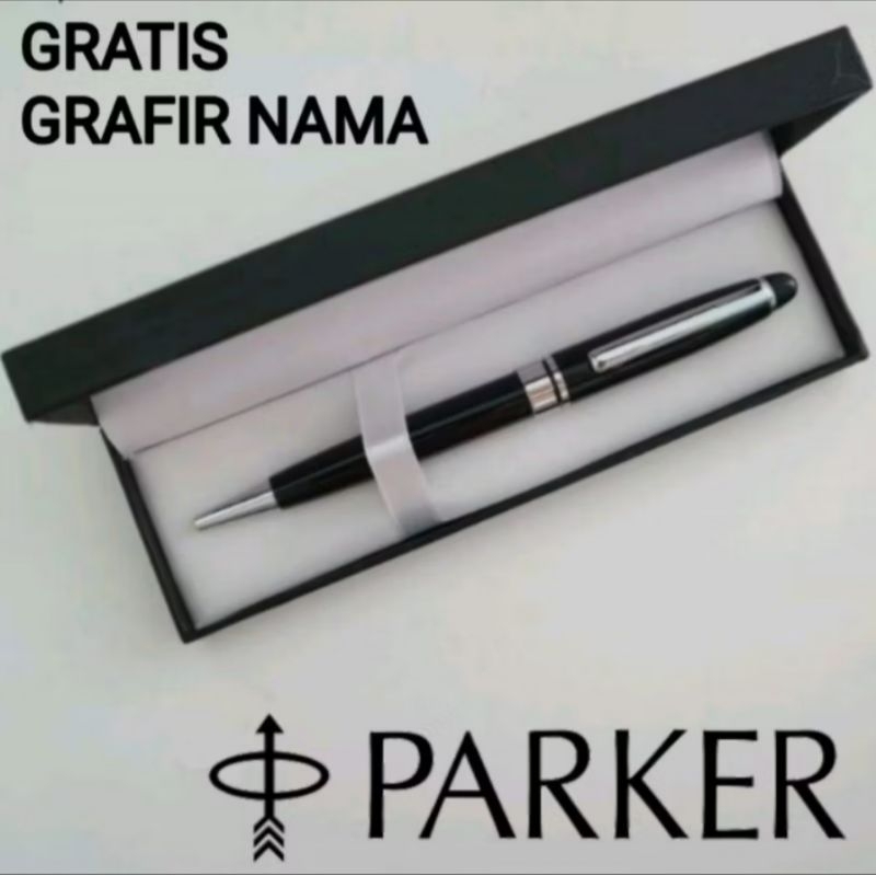 

Bulpoint Parker Black Silver Exclusive Gratis Nama/Logo + Box Exclusive
