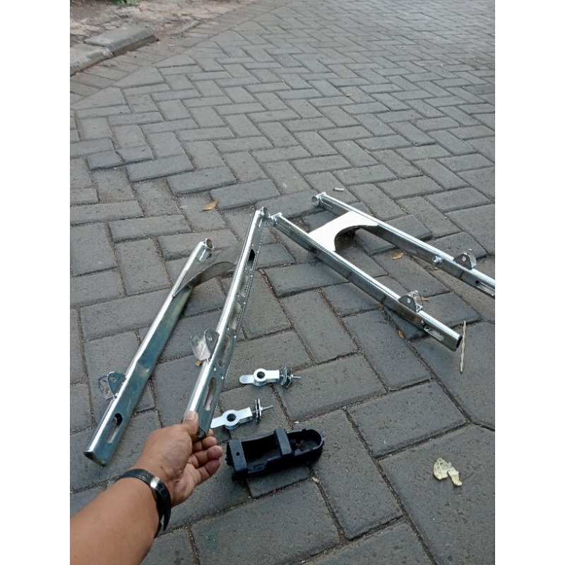 Swing arm tiger copy aiteck besi croom tipe racing dan polos pnp tiger