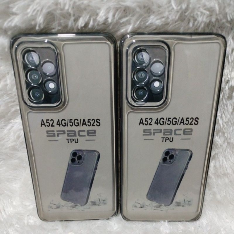 Soft Case Original Space Transparan SAMSUNG A52/A52S Silikon+Protec Camera
