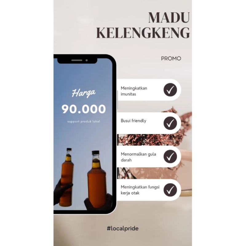 

MADU KELENGKENG 460ML ASLI 100%