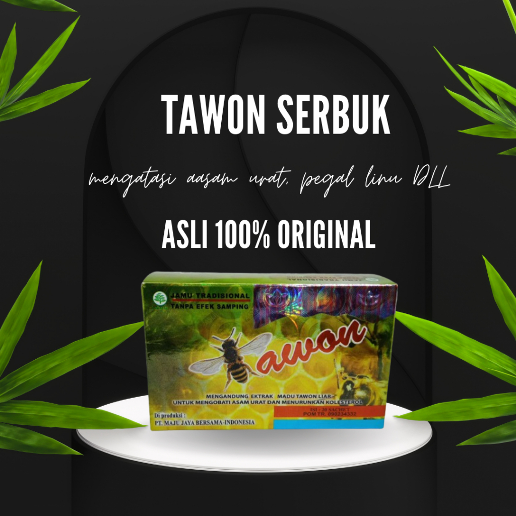 

TAWON SERBUK ISI 20 SASET JAMU ASAM URAT