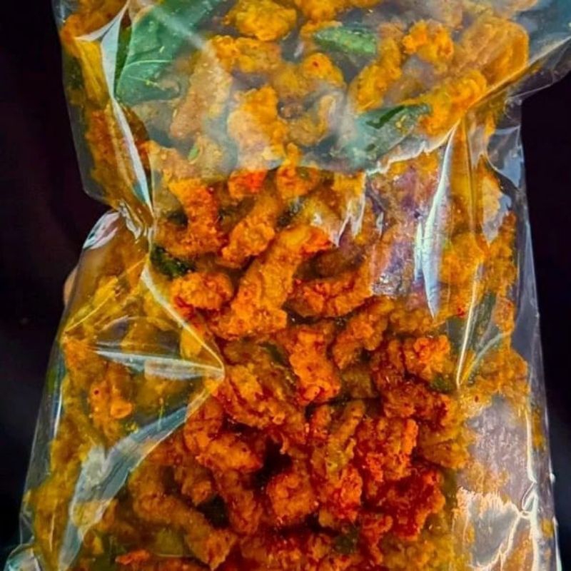 

KERIPIK USUS PEDAS DAUN JERUK 500g