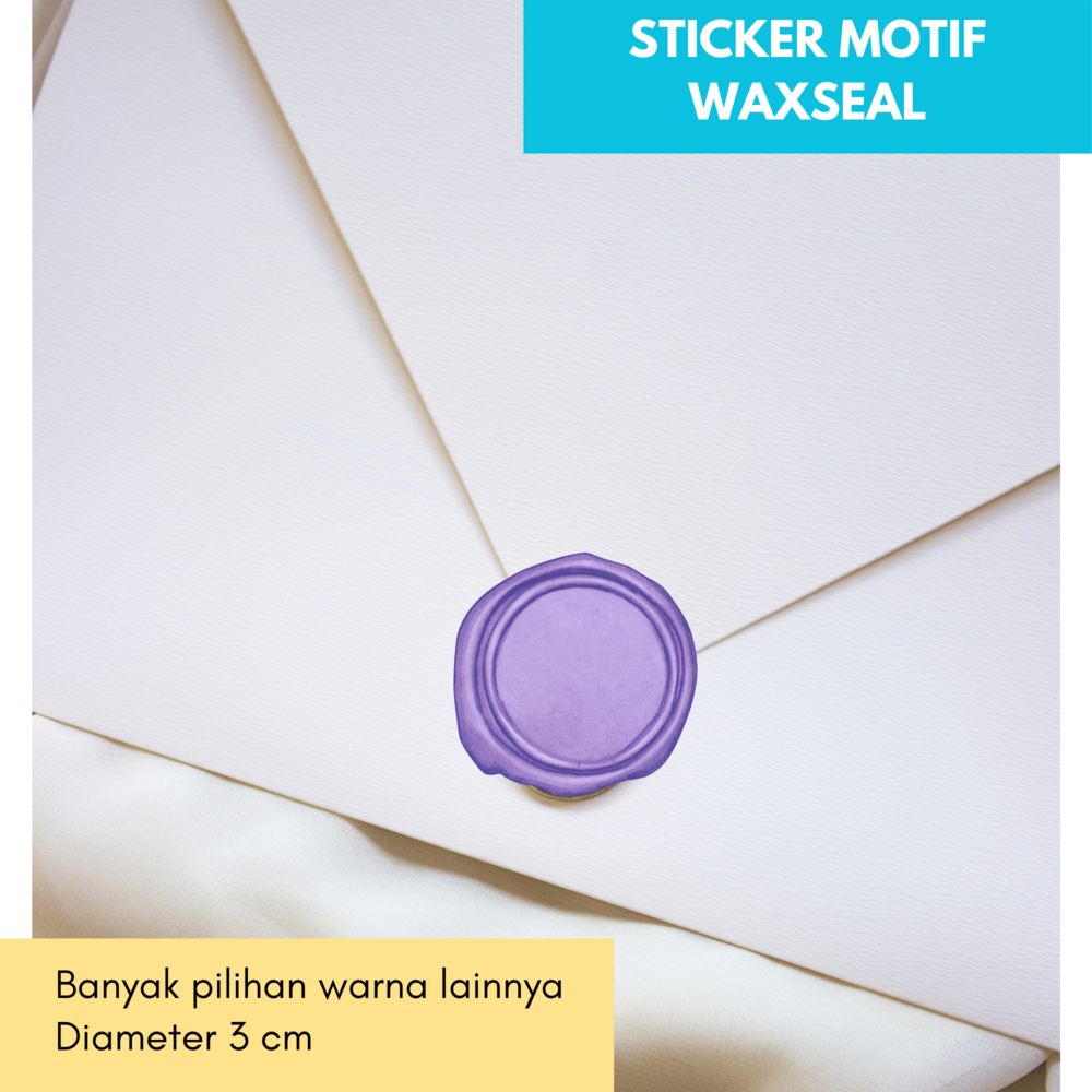 

[10PCS] STICKER MOTIF WAXSEAL LAMINASI GLOSSY / STICKER UNDANGAN AMPLOP WAX SEAL VINTAGE STAMPLE