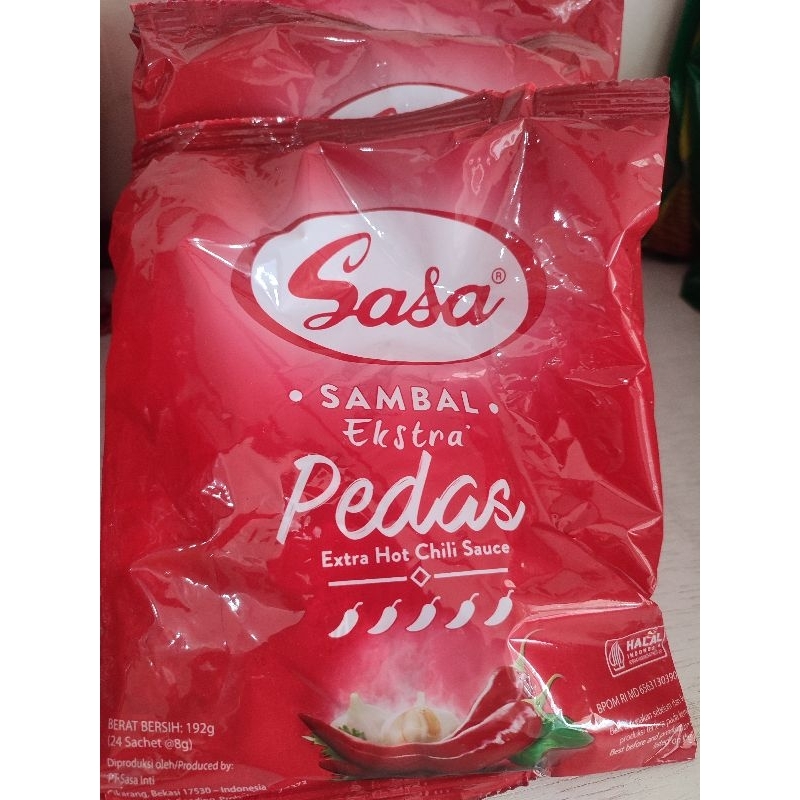

Sasa Sambal Extra Pedas Sachet 8gr 192gr