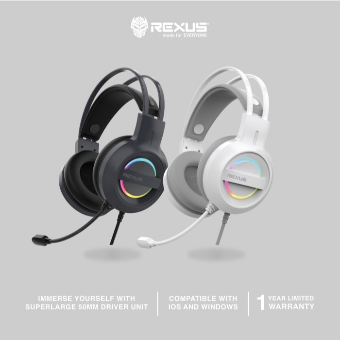 Headset Gaming Rexus Thundervox HX12 RGB USB Port