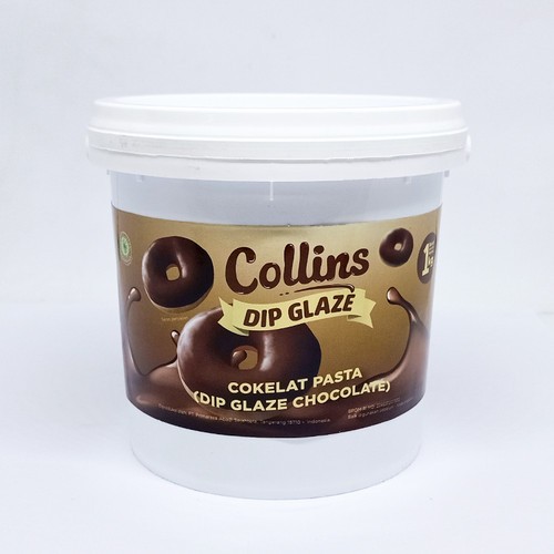 

Glaze Dark Coklat Collins 5kg | Coklat Donat | Topping Coklat Donat