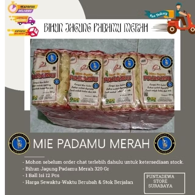 

Bihun Jagung Padamu Merah 320gr 1 Ball | Mie padamu merah instan murah