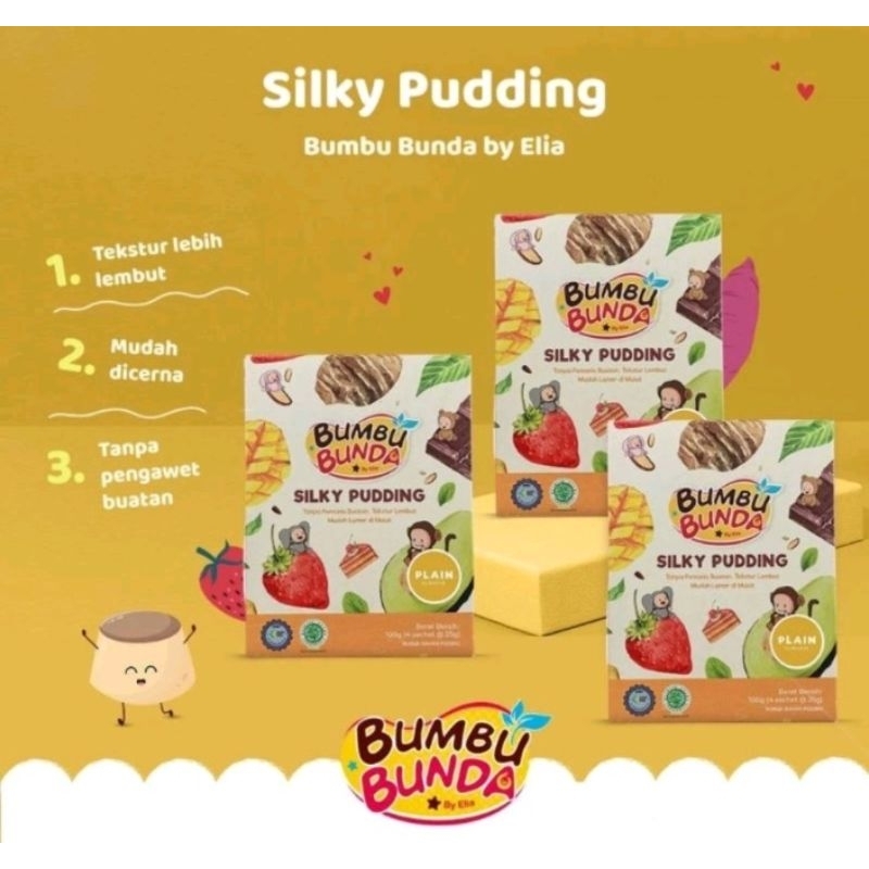 

BUMBU BUNDA ELIA SILKY PUDDING 100GR ( 4 SACHET @25GR)