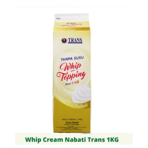 

Trans Gold Whipping Cream 1Ltr - Gosend Grab Only