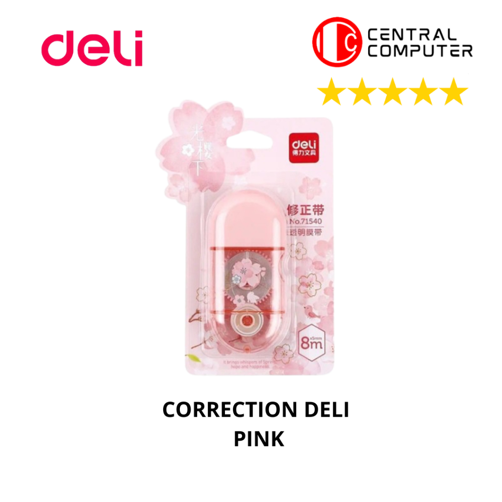 

Tipex Kertas / Correction Tape Deli Design Bunga Sakura 71540