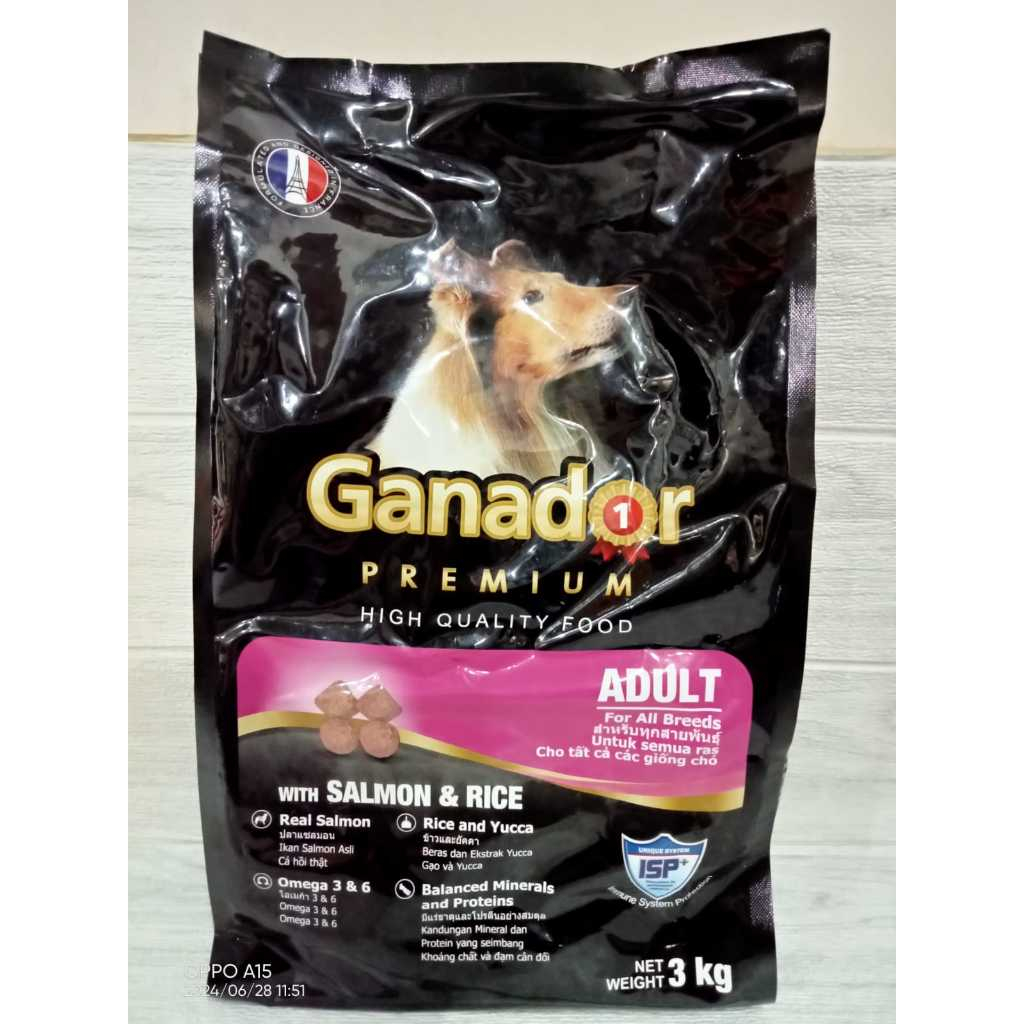 GANADOR ADULT SALMON 3KG DOG FOOD PREMIUM