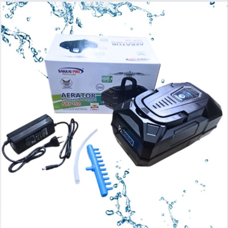 SAKKAI PRO SKP 58 POMPA UDARA AIRPUMP AERATOR KONVERSI AC DC