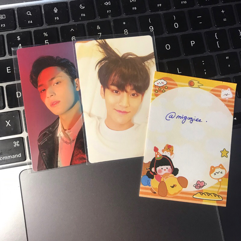 [ready stock] pc photocard mingyu gyutena pair mingyu attaca