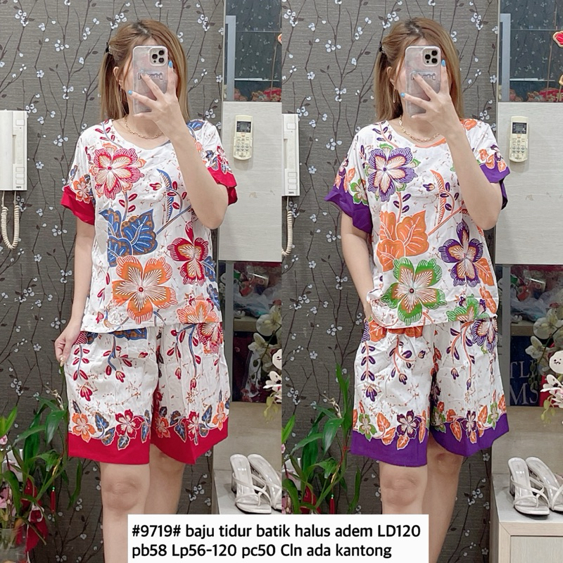 

#9719 Baju tidur batik premium ld120