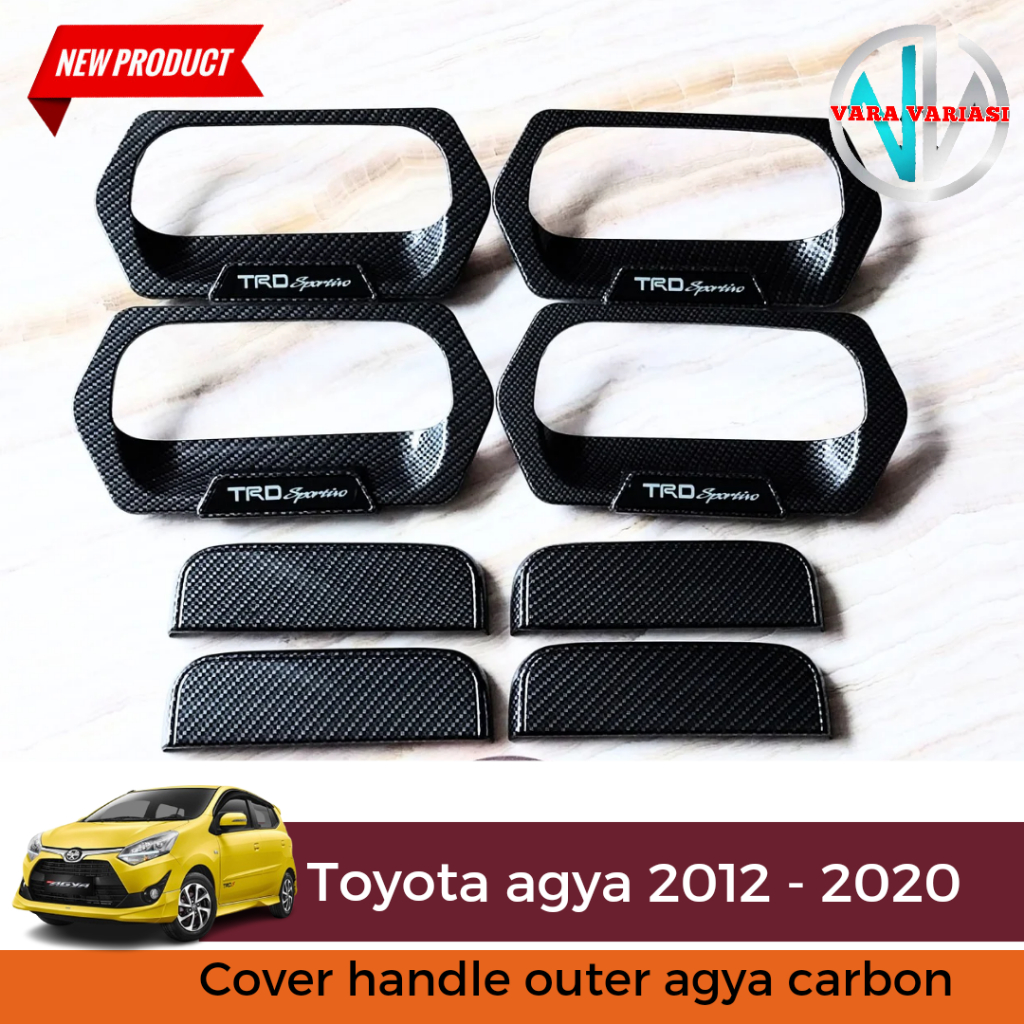 Cover Handle Outer Pintu Agya 2012-2020 Carbon