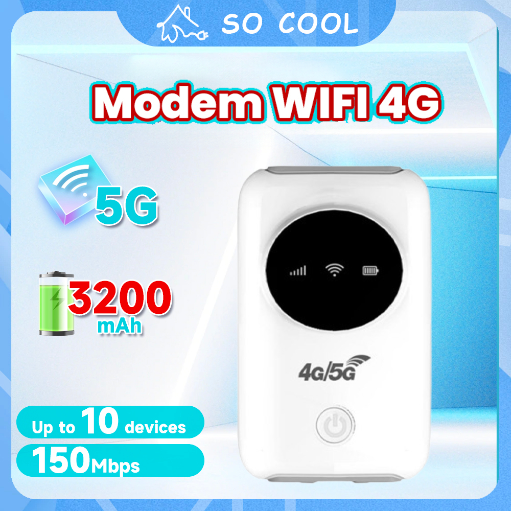 Modem Wifi 5G Operator Telkomsel, XL, Axis, Indosat, Three,  Live On Wifi Portable 5G 3200mAh Batter