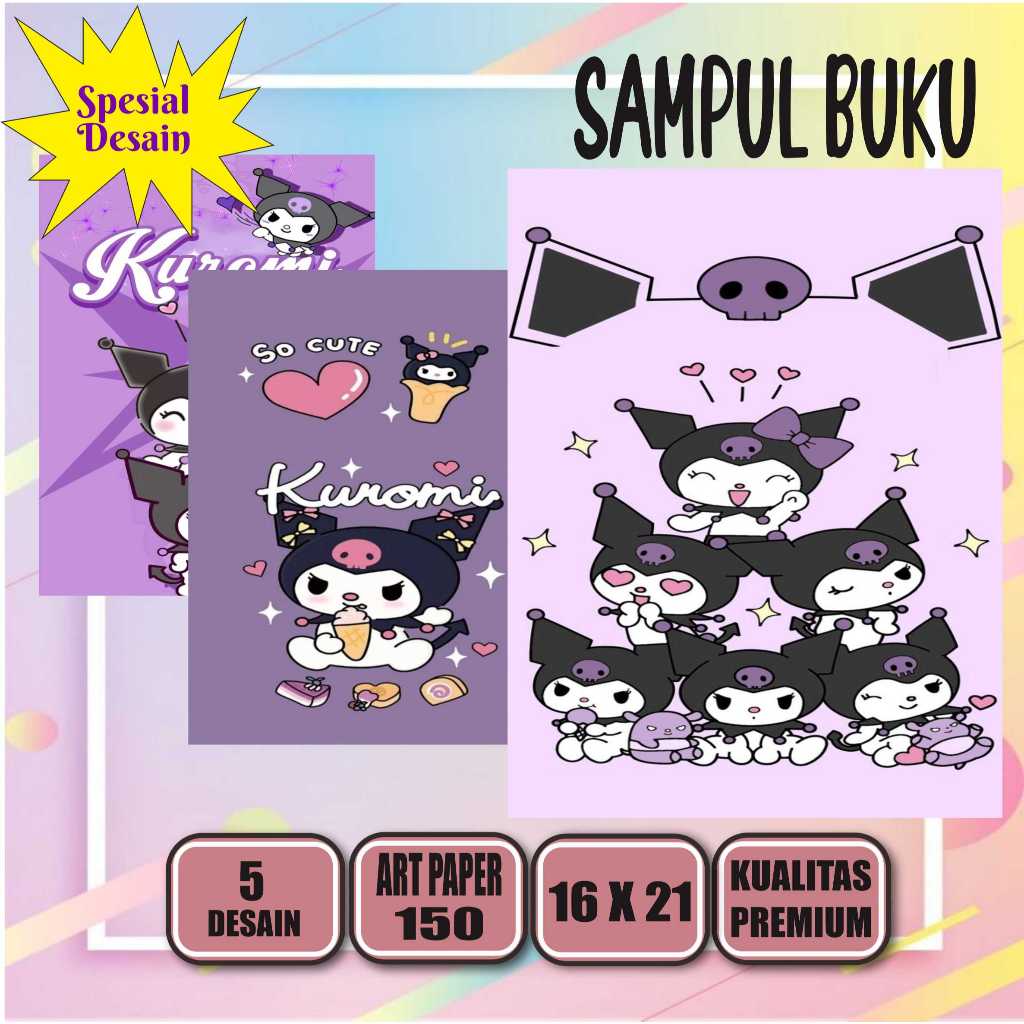 

(5pcs) SAMPUL BUKU KUROMI UNTUK BUKU SEKOLAH