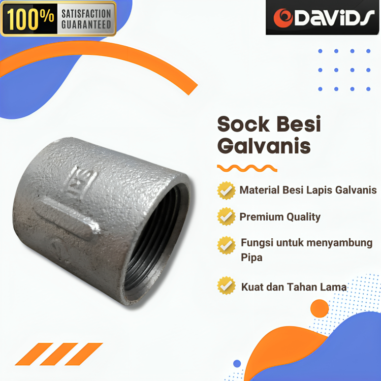 Penyambung Pipa Besi Sock Sok Besi Galvanis