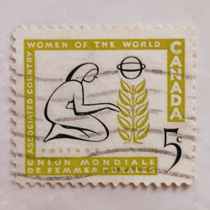 

(AD) Perangko Kanada 1959 Associated Country Women of the World Commemoration 5 cent Used