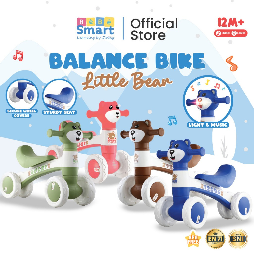 Makassar - BEBE SMART Balance Bike Bear / Balance Bike Dino / Mainan Sepeda Anak / Ride On