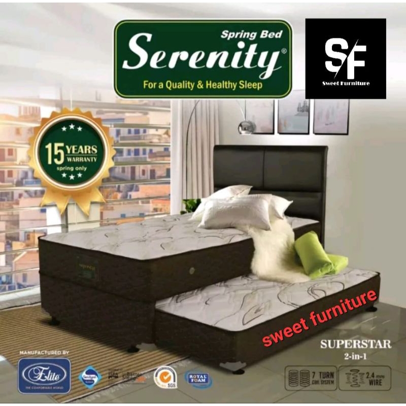 Bed dorong Elite Serenity Superstar uk 120cm