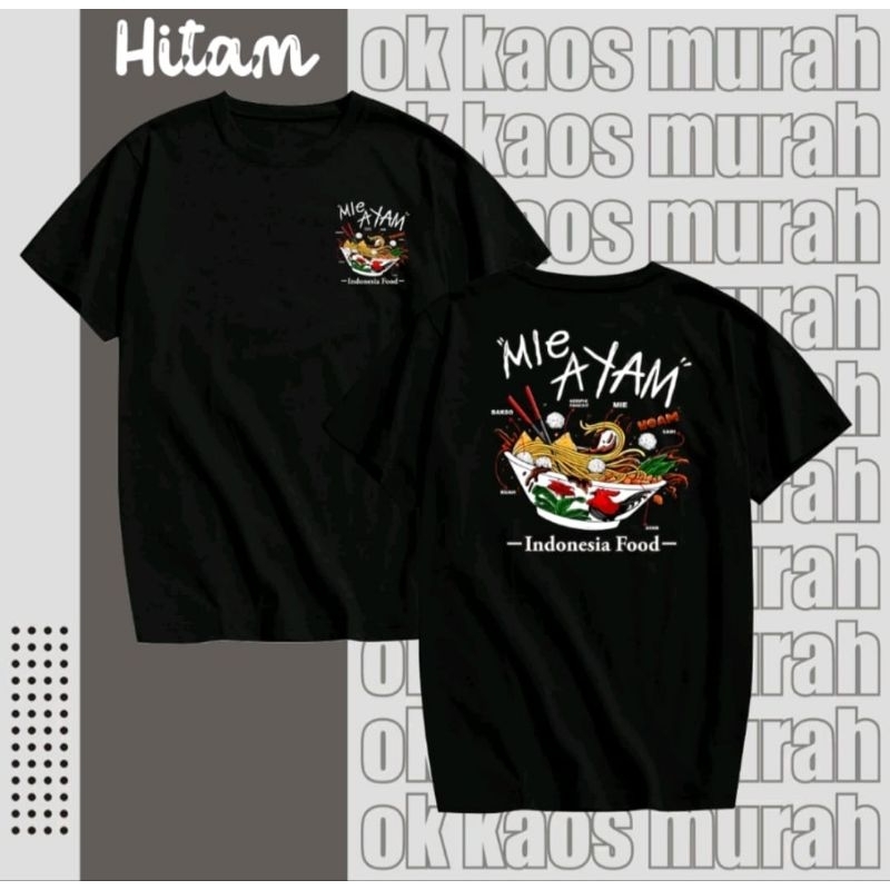 KAOS INDONESIA FOOD MIE AYAM